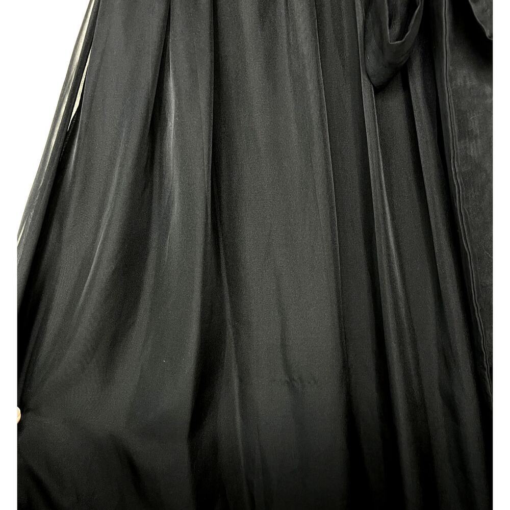 BHLDN Hitherto Gown Black Sleeveless Sheer Tulle Sweetheart Tie Bridesmaid 2 - Picture 3 of 8